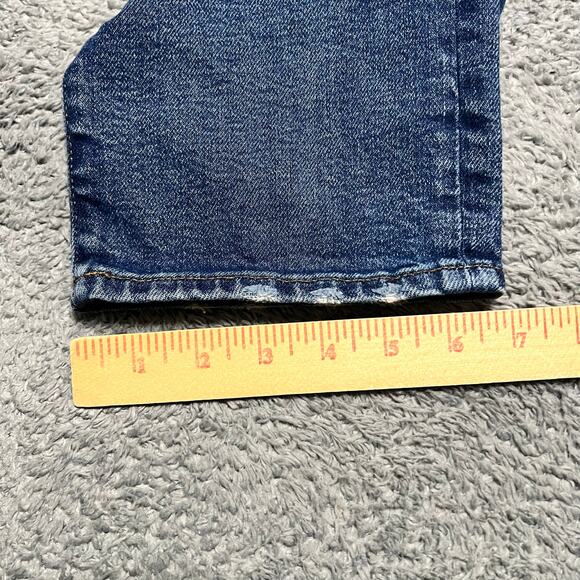 Madewell Maternity Jeans Womens 27 (30x26) Blue Classic Straight Stretch Cropped - Picture 9 of 12